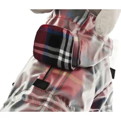 Ferribiella Rain Coat Favola Tartan - Hondenkleding - 25 cm Rood Ruit