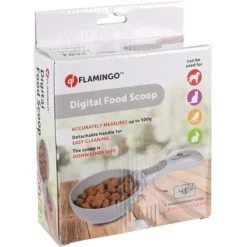Flamingo Digitale Voerschep Skalo - Weegschaal - 23x10x5.5 cm Grijs