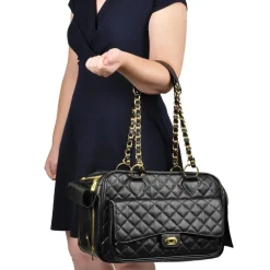 Flamingo Draagtas Gigi - Hondendraagtas - 40x22x28 cm Zwart