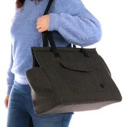 Flamingo Draagtas Giovanni - Hondendraagtas - 45x23x33 cm Bruin