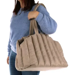 Flamingo Draagtas Gladys - Hondendraagtas - 58x32x34 cm Beige