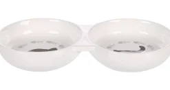 Flamingo Eet- En Drinkbak Betsy Combo - Kattenvoerbak - 23.5x11.5x3.5 cm Wit