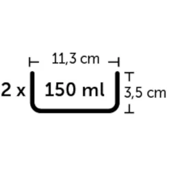 Flamingo Eet- En Drinkbak Betsy Combo - Kattenvoerbak - 23.5x11.5x3.5 cm Wit