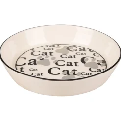 Flamingo Eet- En Drinkbak Cathy - Kattenvoerbak - Ø15.5x2.6 cm Wit