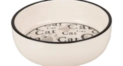 Flamingo Eet- En Drinkbak Cathy - Kattenvoerbak - Ø13.5x4 cm Wit