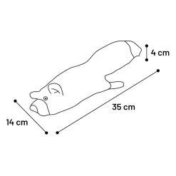 Flamingo Flapso Bewegende Eekhoorn - Kattenspeelgoed - 35x14 cm Bruin