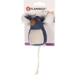 Flamingo Jeany Muis+catnip - Kattenspeelgoed - 16x8.5 cm Blauw