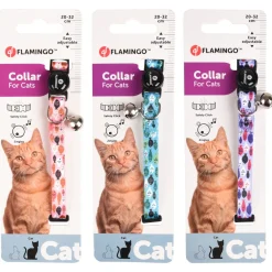 Flamingo Kattenhalsband Amira - Kattenhalsband - Assorti Multi-Color 20-32 Cm