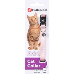Flamingo Kattenhalsband Bel Ziggi - Kattenhalsband - Roos 20-35 Cm