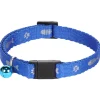 Flamingo Kattenhalsband Ziggi - Kattenhalsband - Blauw 20-35 Cm