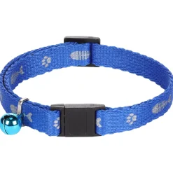 Flamingo Kattenhalsband Ziggi - Kattenhalsband - Blauw 20-35 Cm