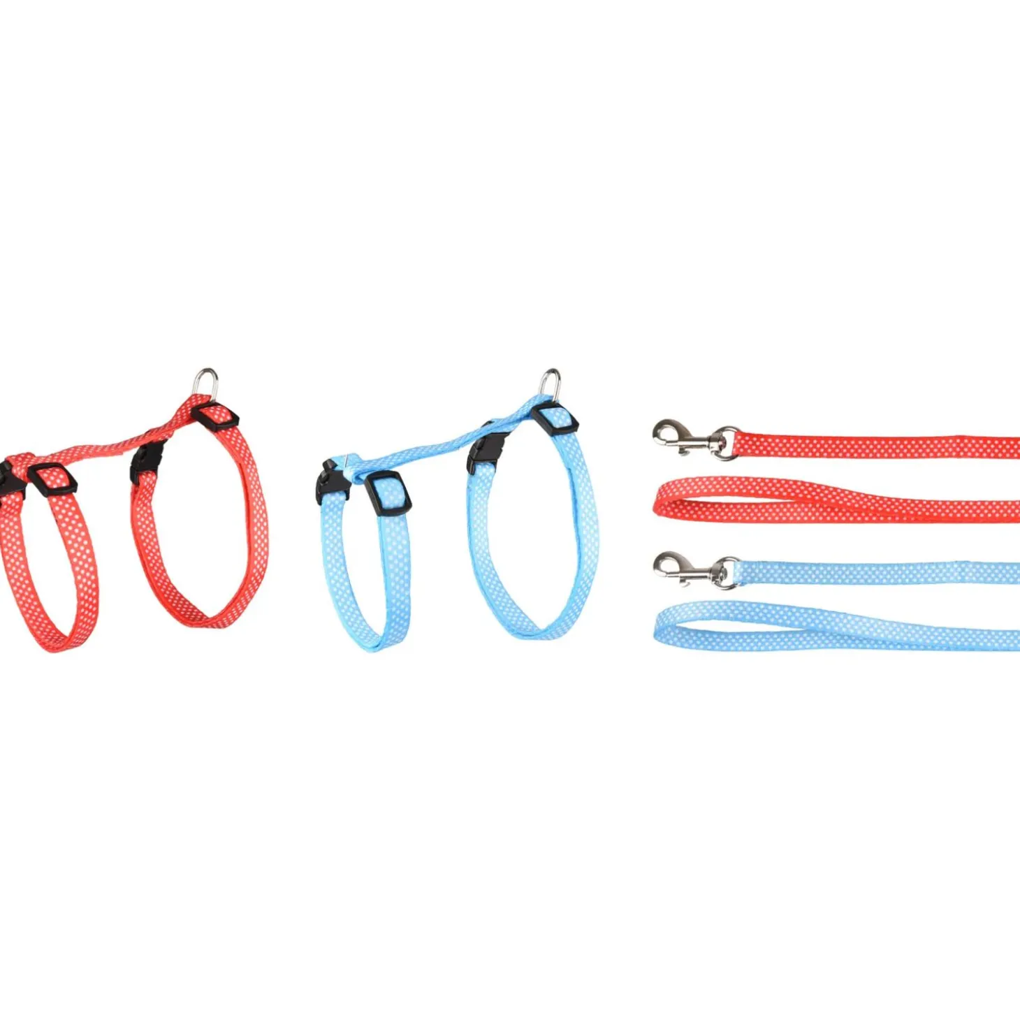 Flamingo Kattenharnas + Lijn Aiwa - Kattentuigje - Assorti 20-35cm 10mm