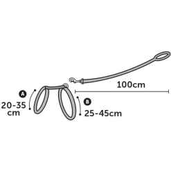 Flamingo Kattenharnas + Lijn Aiwa - Kattentuigje - Assorti 20-35cm 10mm