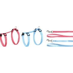 Flamingo Kattenharnas + Lijn Grote Kat Amsi - Kattentuigje - Assorti 25-40cm 10mm