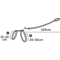 Flamingo Kittenharnas + Lijn Topo Muismotief - Kattentuigje - Paars Print 20-35cm 10mm