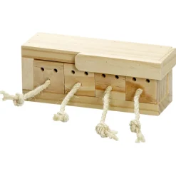 Flamingo Knaagdierspeelgoed Rody Brain Train Kist - Speelgoed - 21.3x8.5x7.3 cm Natural