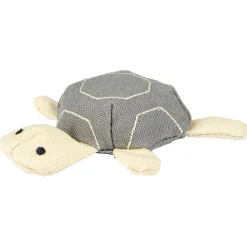Flamingo Natural Fun Schildpad - Kattenspeelgoed - 11 cm Grijs Beige