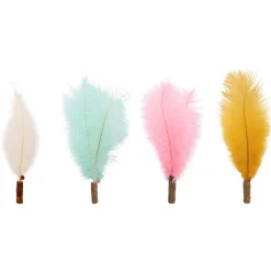 Flamingo Plumu Voor Hengel - Kattenspeelgoed - Assorti