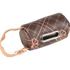 Flamingo Poepzakjes Houder Vito - Hondenpoepzakjes - 12.5x4.5x4.5 cm Bruin Beige