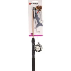 Flamingo Rodney Haai - Kattenspeelgoed - 75x13.5 cm Grijs