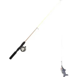 Flamingo Rodney Haai - Kattenspeelgoed - 75x13.5 cm Grijs