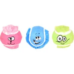 Flamingo Tennisbal Fonny - Hondenspeelgoed - 6x6x6 cm Roze Blauw Groen