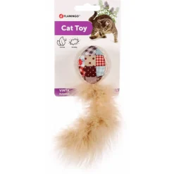 Flamingo Vinta Bal +veer - Kattenspeelgoed - Beige