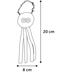 Flamingo Vinta Gezicht + Veer - Kattenspeelgoed - Beige