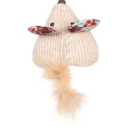 Flamingo Vinta Muis + Veer - Kattenspeelgoed - Beige
