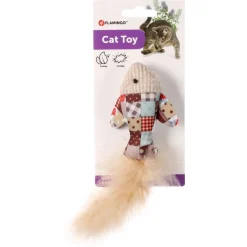 Flamingo Vinta Vis + Veer - Kattenspeelgoed - Beige