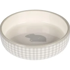 Flamingo Voerbak Mylo Cavia's - Voerbak - Ø12x3.5 cm 200 ml 180 g Grijs Wit