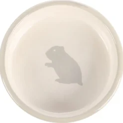 Flamingo Voerbak Mylo Hamster - Voerbak - Ø8.5x3 cm 100 ml 100 g Grijs Wit