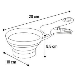 Flamingo Voerschep Met Sluitclip - Hondenvoerbak - 19.8x10x8.5 cm Rood
