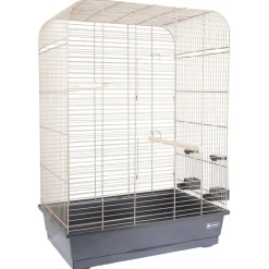 Flamingo Vogelkooi Marja - Vogelverblijven - 54x34x75 cm Metaal Antraciet