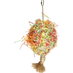 Flamingo Vogelspeelgoed Boeket Papier Groot - Vogelspeelgoed - 17x15x53 cm Multi-Color