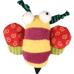 Flamingo Yowly Bij - Kattenspeelgoed - 11 cm Multi-Color