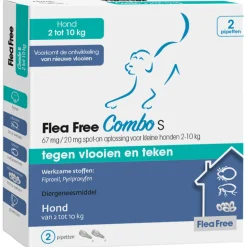 Flea Free Spot-On Combo Hond Small - Anti vlooien en tekenmiddel