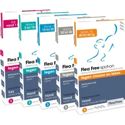 Flea Free Spot-On Hond Medium - Anti vlooien en tekenmiddel