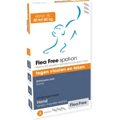Flea Free Spot-On Hond Xlarge - Anti vlooien en tekenmiddel