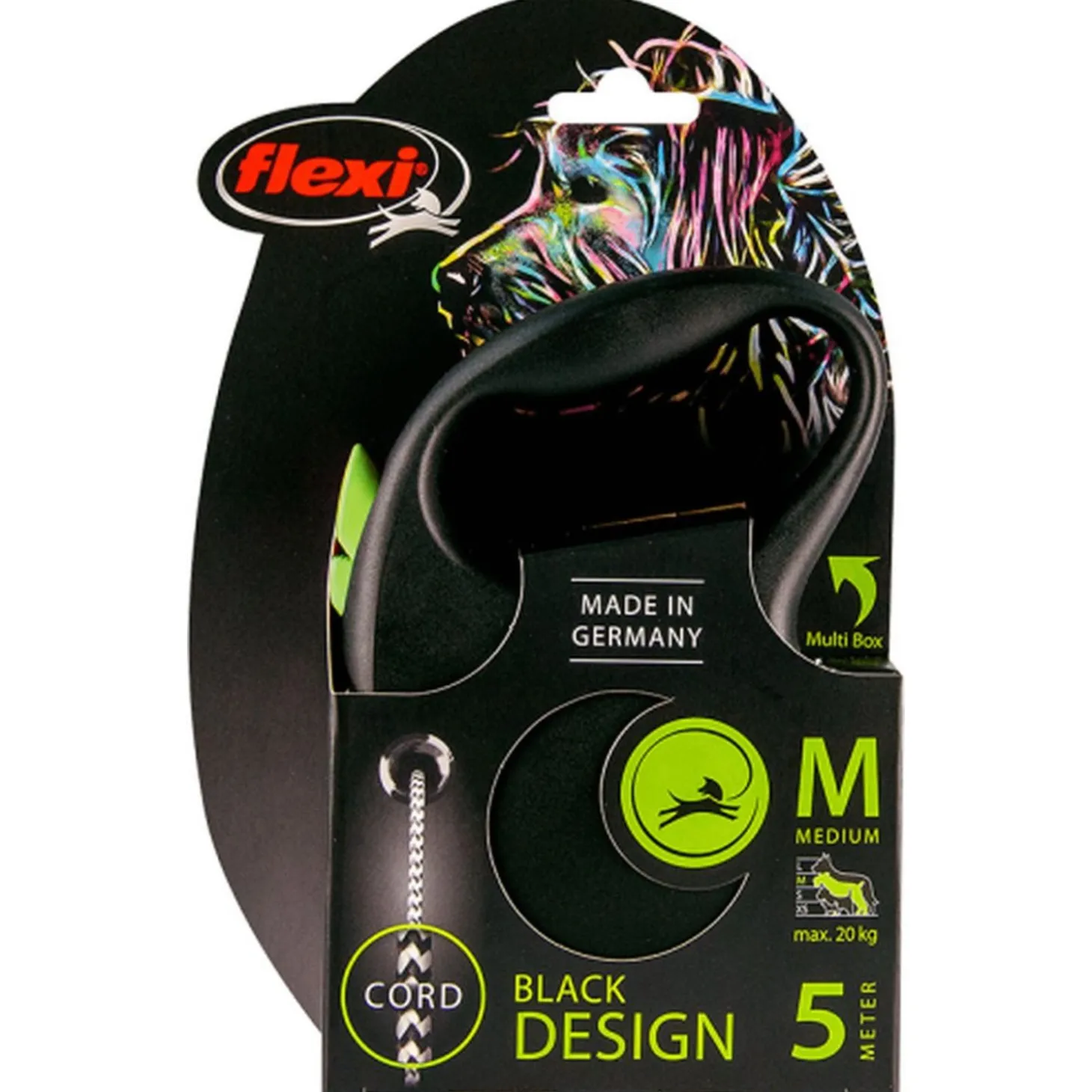 Flexi Black Design Koord M 5 m - Hondenriem