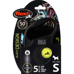 Flexi Black Design Koord S 5 m - Hondenriem
