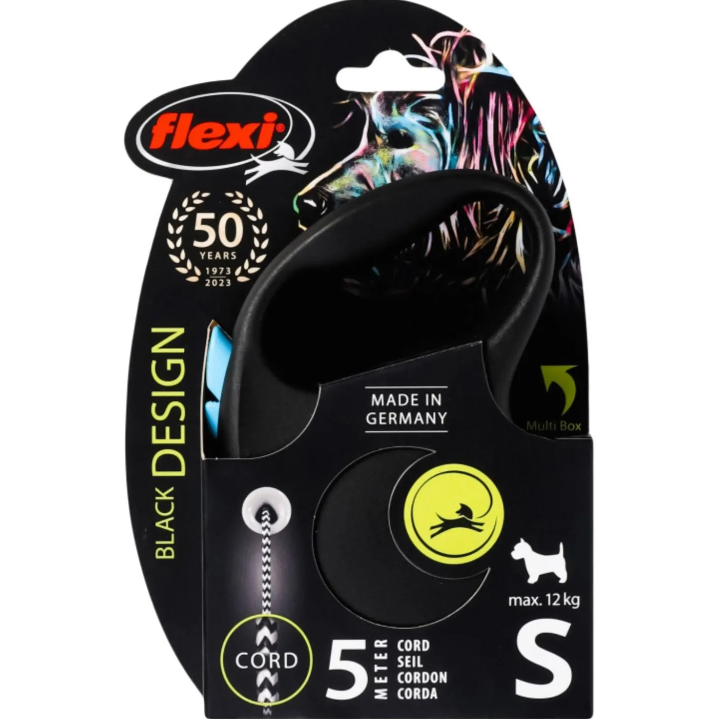 Flexi Black Design Koord S 5 m - Hondenriem