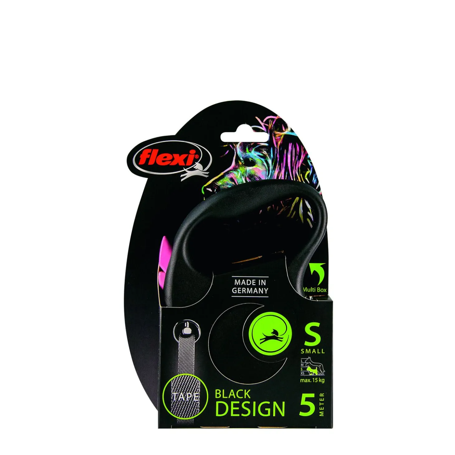 Flexi Black Design Koord S 5 m - Hondenriem