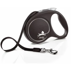 Flexi Black Design Tape L 5 m - Hondenriem