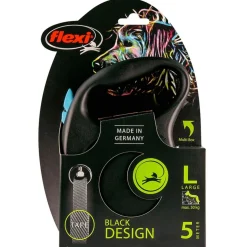 Flexi Black Design Tape L 5 m - Hondenriem