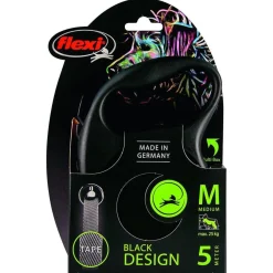 Flexi Black Design Tape M 5 m - Hondenriem