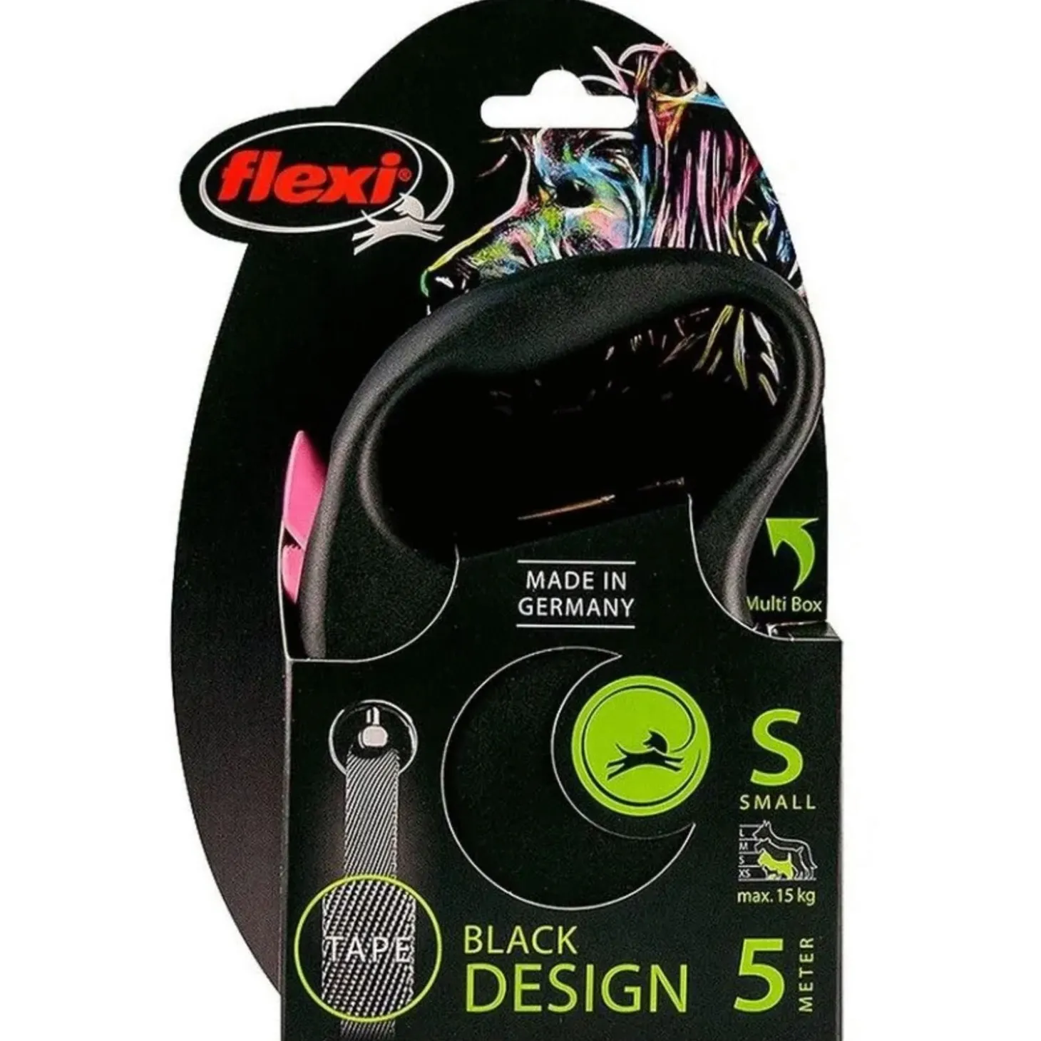 Flexi Black Design Tape S 5 m - Hondenriem