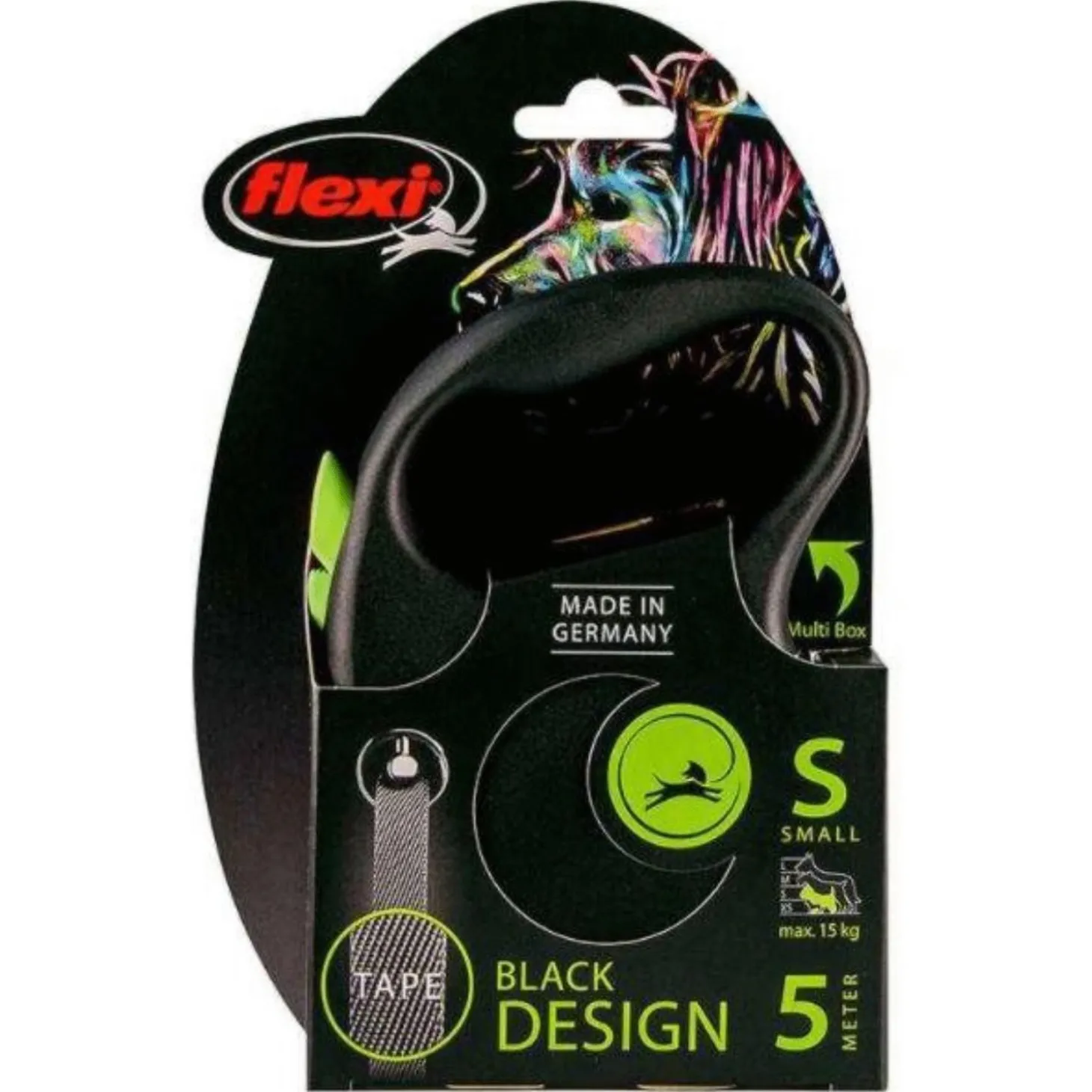 Flexi Black Design Tape S 5 m - Hondenriem