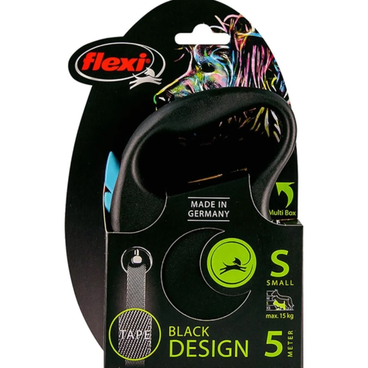 Flexi Black Design Tape S 5 m - Hondenriem