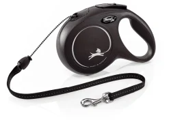 Flexi Rollijn Classic Koord M Zwart - Hondenriem